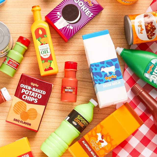 Thumbnail 6 de JOYIN 30pc Play Food Grocery Cans Set (kitchen accessories) for ages 2–5