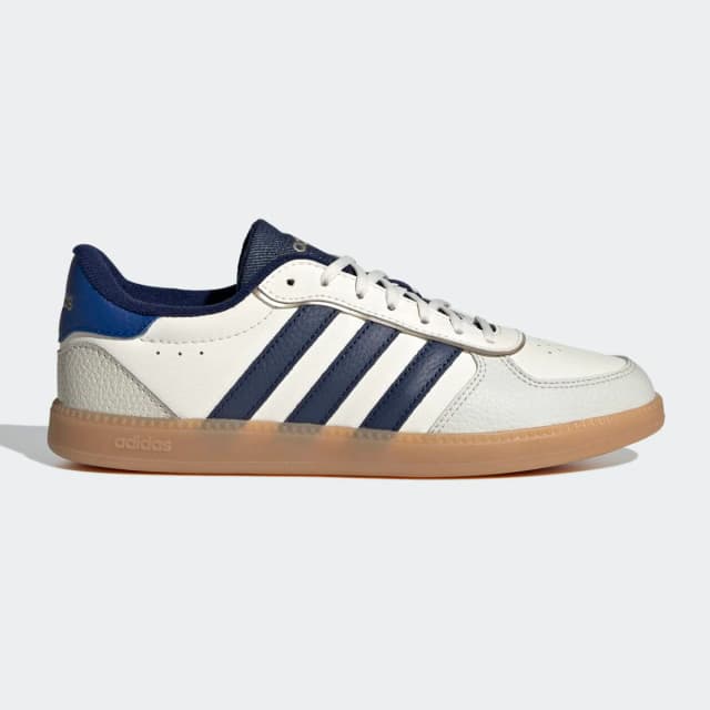 Detalle de adidas Breaknet: zapatillas casual de mujer en piel con suela de goma