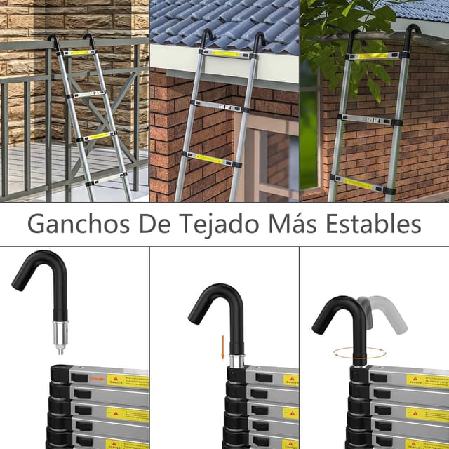 Thumbnail 2 de Gymount Escaleras Plegables Aluminio 3,8 m