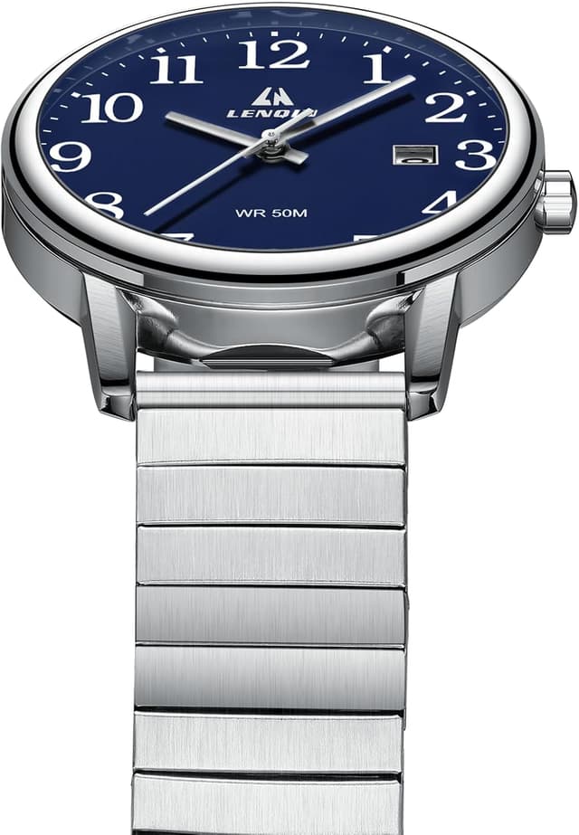 Detalle 2 de Herren Quarzuhr 38 mm Wasserdicht mit Datum