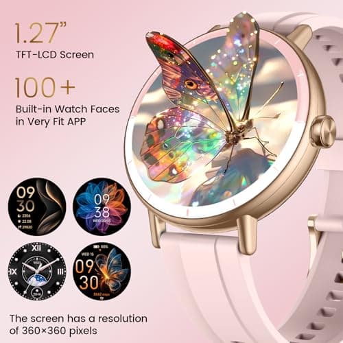 Detalle de Reloj Inteligente Mujer Cillso con llamadas Bluetooth y pantalla 1,27” HD (DR05)