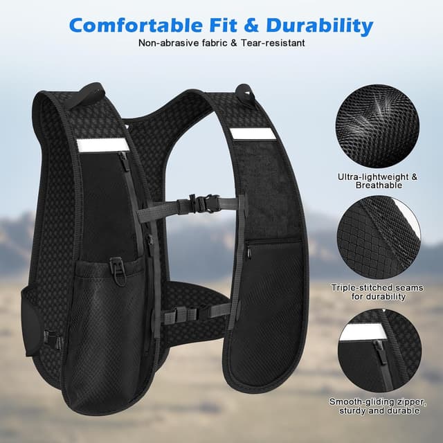 Thumbnail 2 de Nextyu Laufweste mit 500 ml Trinkflasche für Laufen