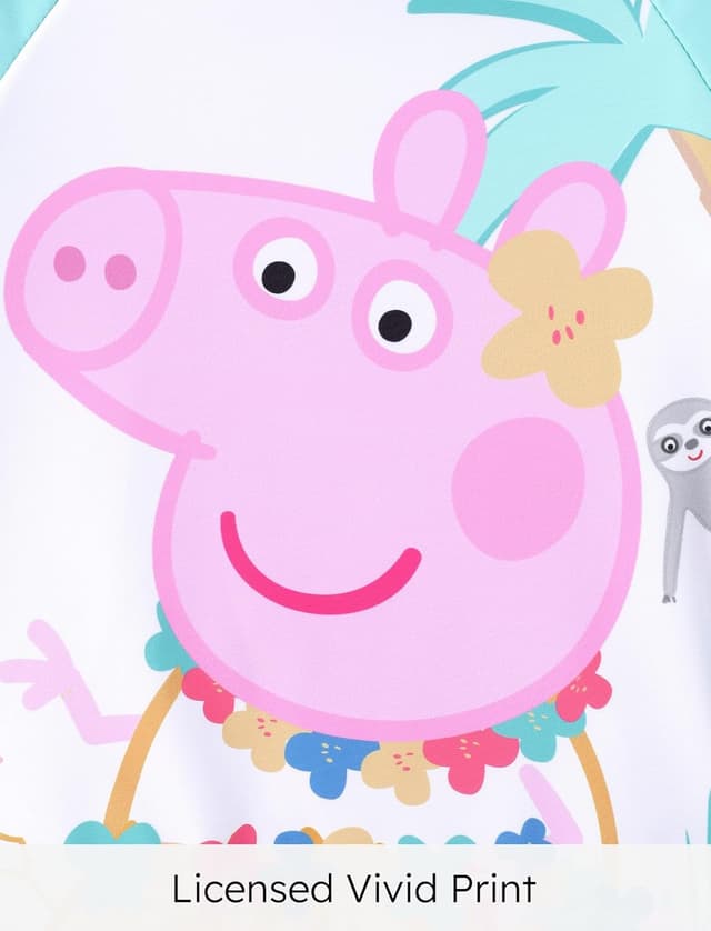 Detalle de Peppa Pig Maillot de bain 2 pièces fille (tankini manches longues) imprimé sirène