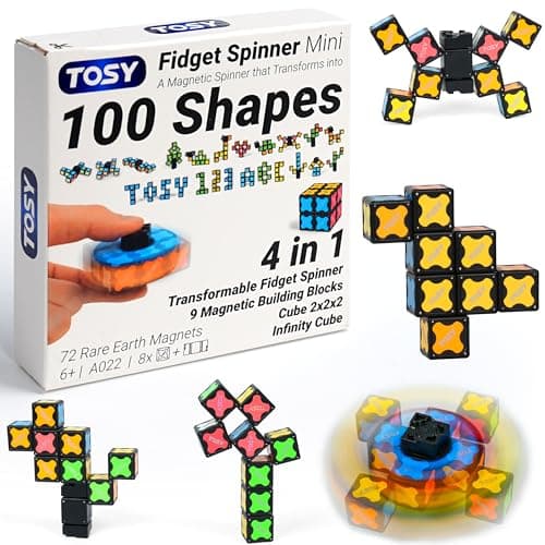 Detalle de TOSY Magnet Fidget Spinner Mini con 72 imanes