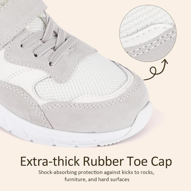 Detalle 2 de Mioceko Kids Trainers with Hoop and Loop straps – air cushion school running shoes