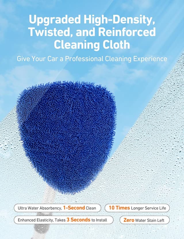 Thumbnail 1 de AstroAI Spazzola Auto con Panno Microfibra 60 ml