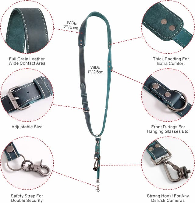 Detalle 2 de Padwa Lifestyle Green Single Camera Harness strap