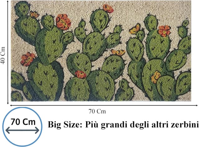 Detalle de Baroni Home zerbino in fibra di cocco 70x40 cm