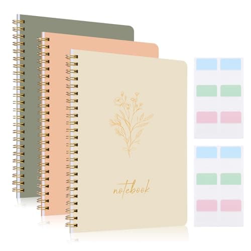 Detalle de 3 Pcs Spiral Notebook A5, 140 Pages