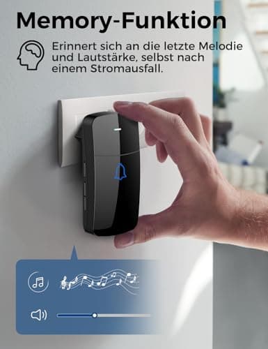 Thumbnail 3 de AVANTEK Sonnette sans Fil, 400 mètres, ⚡