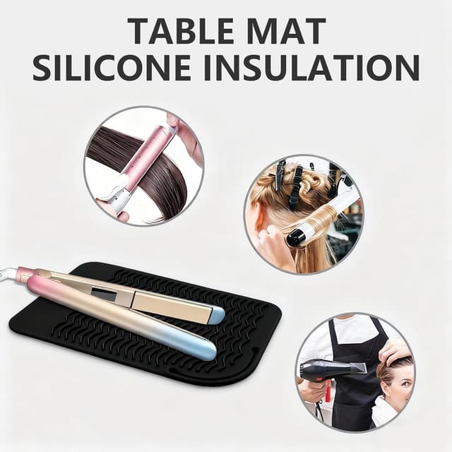 Thumbnail 4 de Silicone Heat Resistant Mat 21.8 x 16 cm for Straighteners