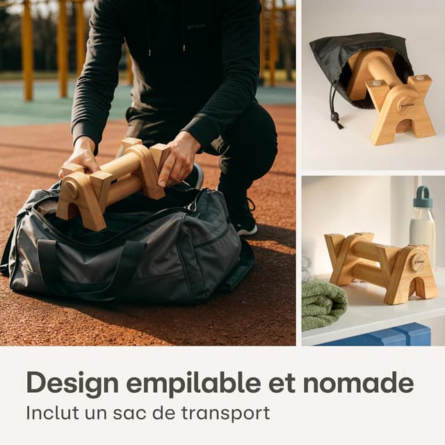 Thumbnail 5 de Praknu Barre Parallele Calisthenics 2x Poignet