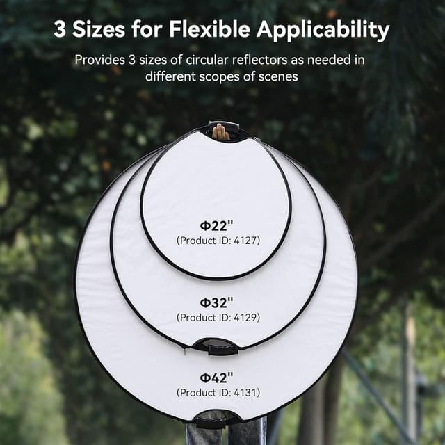 Detalle de SmallRig 5-in-1 Reflektor 80 cm (32 Zoll) mit Doppelgriff – 4129