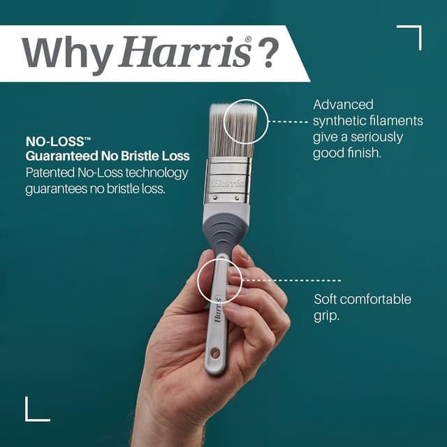 Detalle de Harris Seriously Good Paintbrush Set (5-Piece) – 0.5, 1, 1.5 and 2 inch Brushes