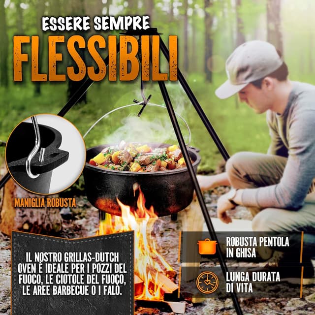 Thumbnail 6 de grillas Pentola Olandese in ghisa 🥘