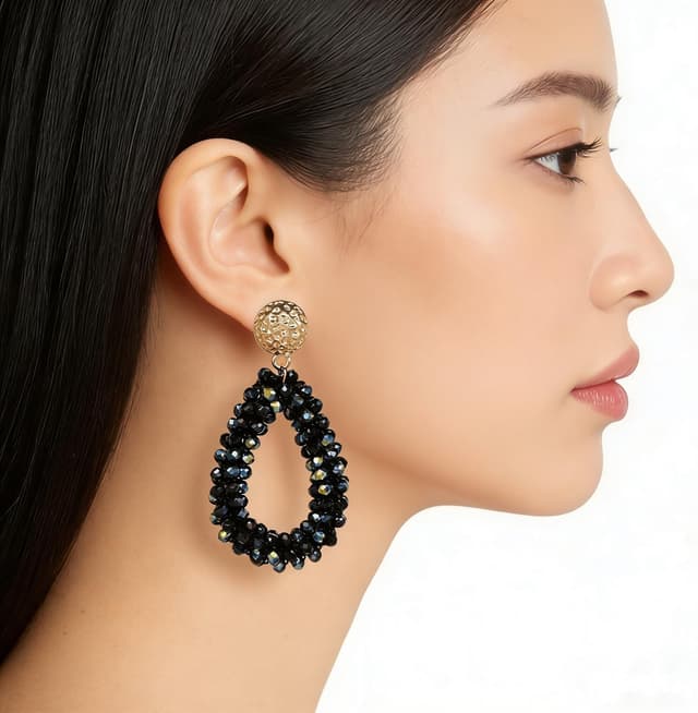 Detalle de Caiduoduo Bohemian Ohrringe Kristallhänge