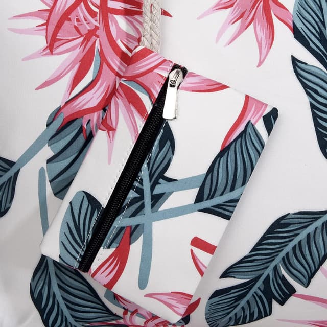 Detalle de MASADA borsa da spiaggia grande idrorepellente con cerniera, 58 x 38 x 18 cm