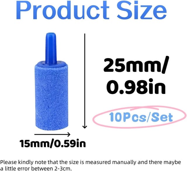 Detalle de RuiChy Air Stone bubble release 10 pack