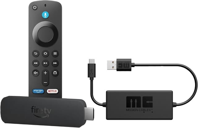 Detalle de Amazon Fire TV Stick 4K Select con cable Mission