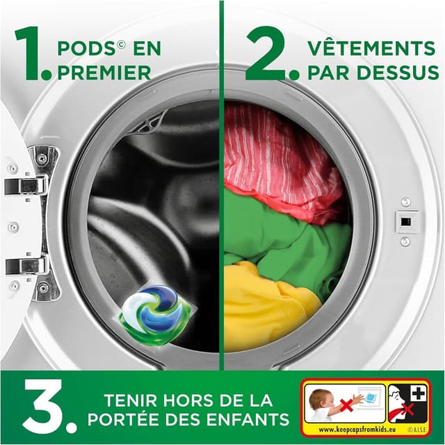 Detalle de Ariel PODS 4en1 Lessive en capsules – 76 lavages
