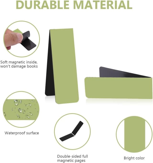 Detalle de Vicloon Segnalibri Magnetici 15 pezzi 2x6 cm