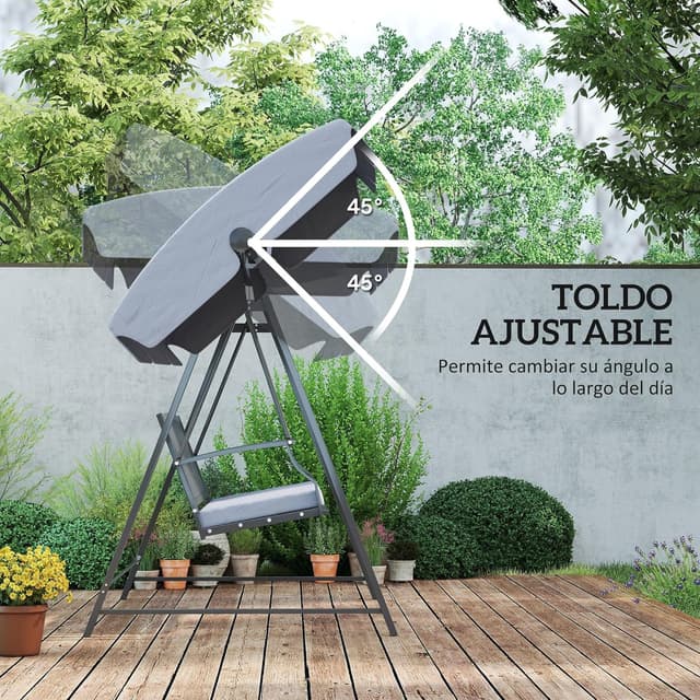 Thumbnail 2 de Outsunny Columpio 3 plazas 360 kg