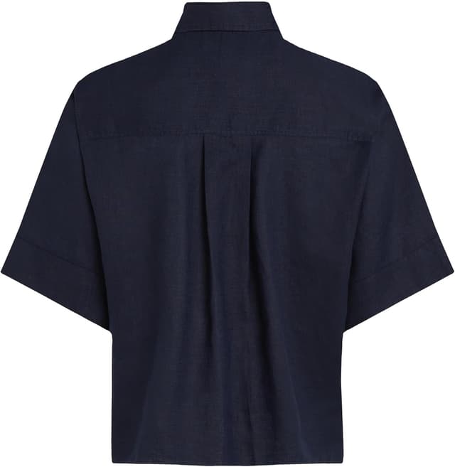 Thumbnail 5 de Tommy Hilfiger Damen Hemd Linen Relaxed Kurzarm