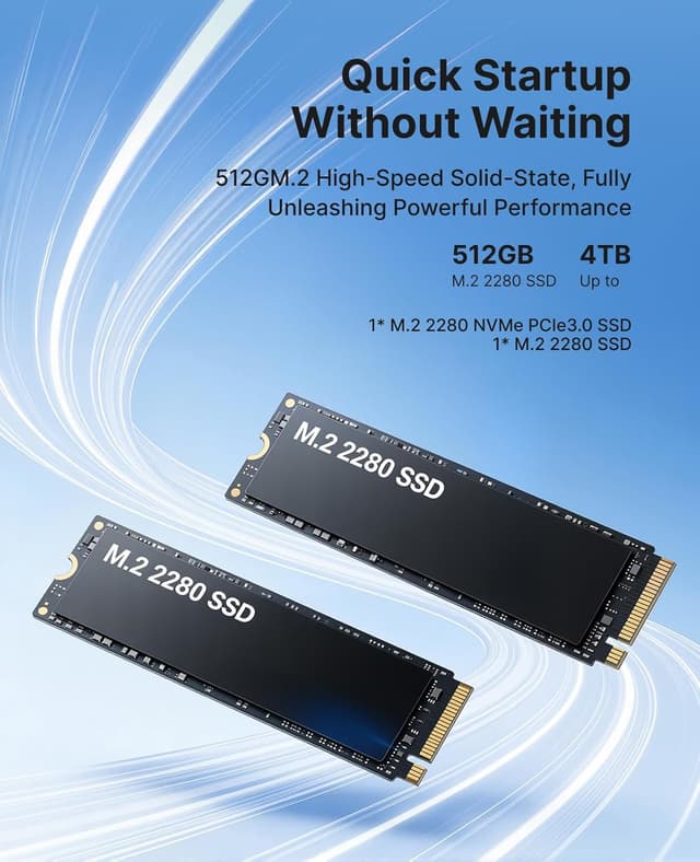 Thumbnail 4 de KAMRUI Mini PC E3B 11 Pro 16GB 512GB