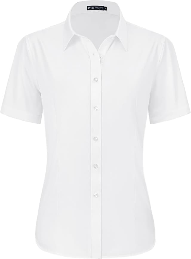 Detalle de J.VER Bluse Damen Kurzarm Regular Fit