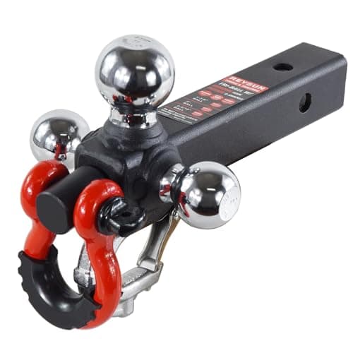 Imagen de REYSUN Tri-Ball Trailer Hitch with Chrome Ball ⚙ en OfertitasTOP