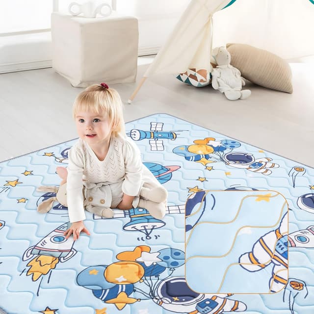 Detalle 2 de OUUTMEE Baby Krabbelmatte 127 x 127 cm