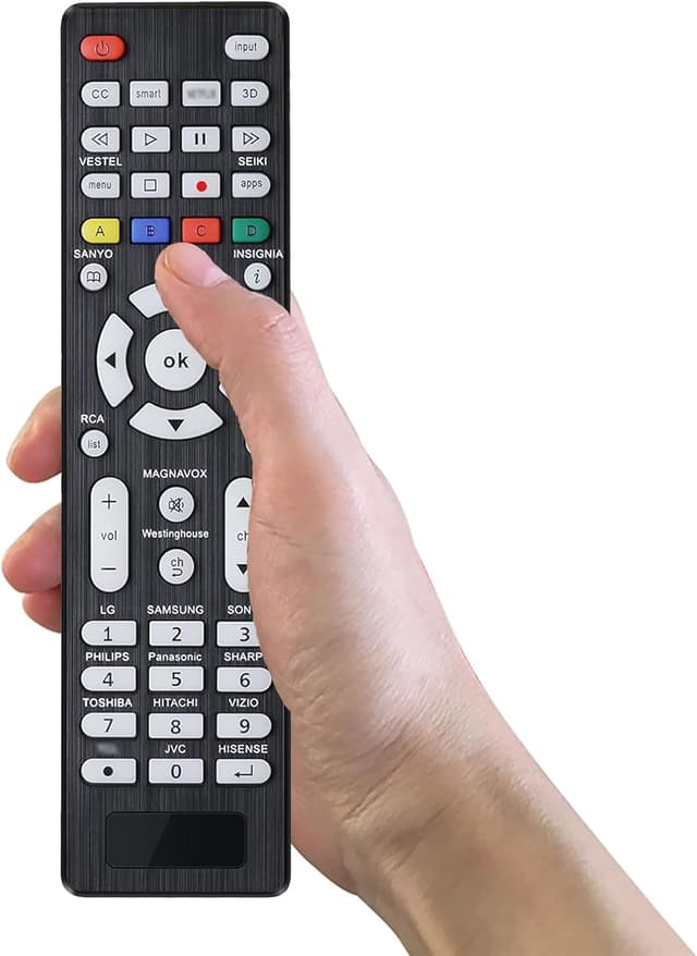 Detalle 2 de Universal TV Remote (Backlit) – Works with Sanyo, Philips, Toshiba, LG, Samsung, Sony & more