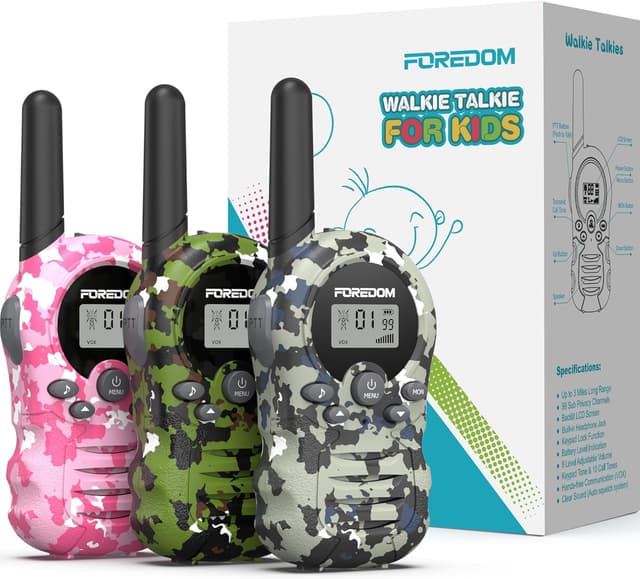Imagen de FOREDOM Walkie Talkies 3-pack long-range for kids en OfertitasTOP