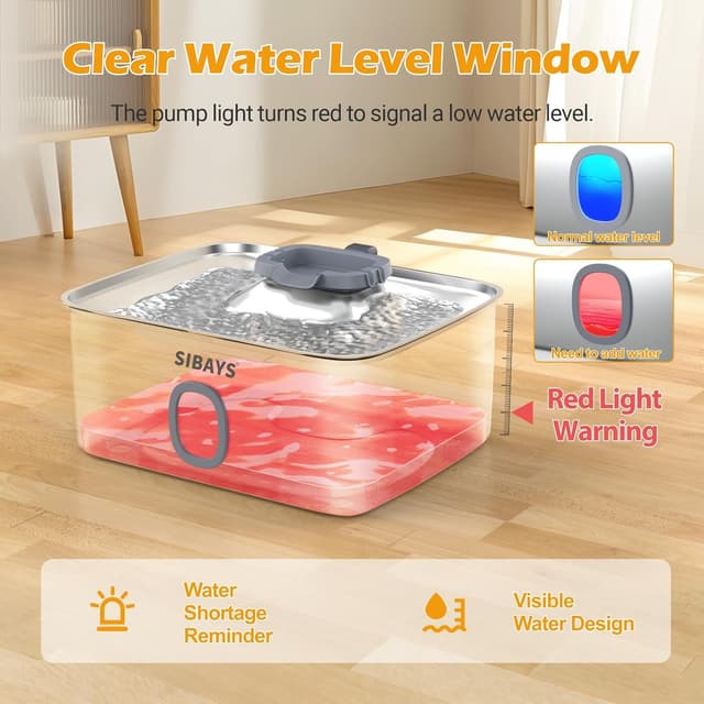 Thumbnail 5 de SIBAYS FS76 15L dog water fountain