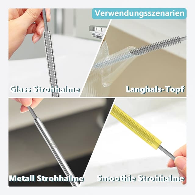 Thumbnail 5 de Silikon Strohhalm Bürste 250 mm 🧽