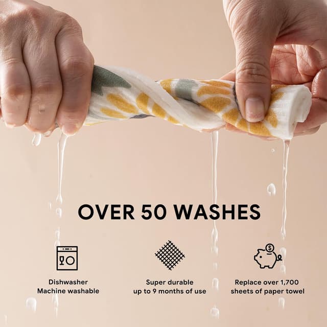 Thumbnail 4 de RECYCO 5-Pack Geometric Dishcloths