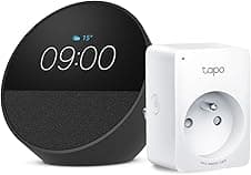 Detalle de Echo Spot Noir avec Tapo Matter, prise connectée