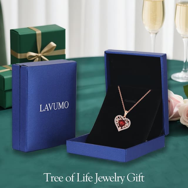 Thumbnail 5 de LAVUMO Lebensbaum Herz Kette 45+5cm