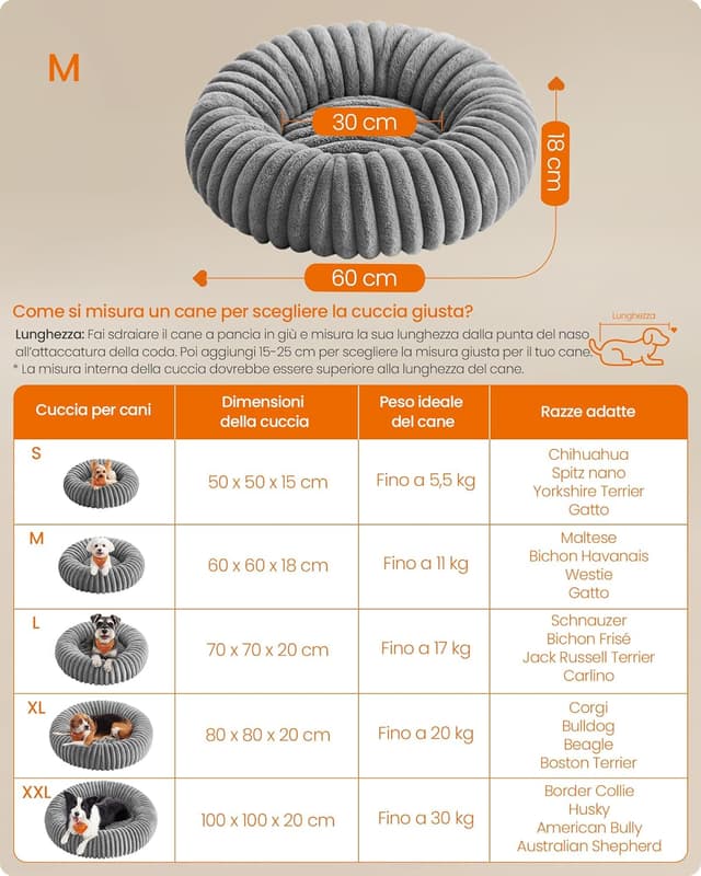 Detalle de Feandrea cuccia donut 60 cm per cani