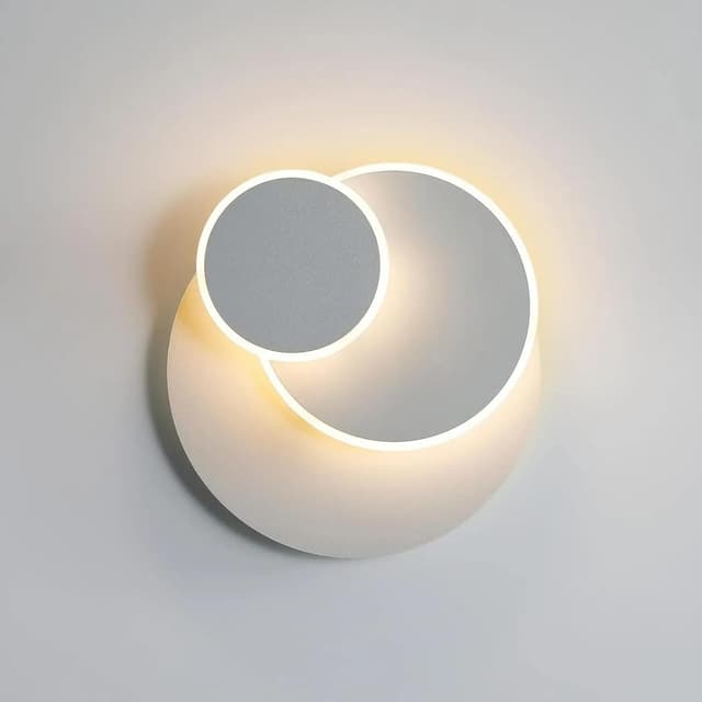 Detalle de DELIPOP Applique da parete interno LED 15W rotonda girevole 350° bianco caldo 3000K