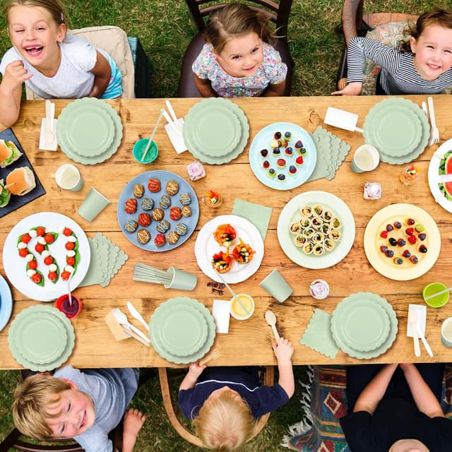 Thumbnail 4 de Partygeschirr Set 125 Teile 25 GĂ€ste đ„ł