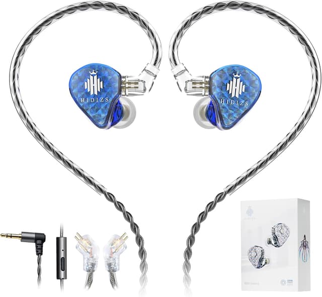 Thumbnail 6 de Hidizs MS1-Galaxy wired in-ear monitor earphones (IEM) with 3.5mm plug and detachable mic cable
