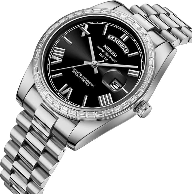 Detalle de NIBOSI Men’s analogue quartz watch 39 mm