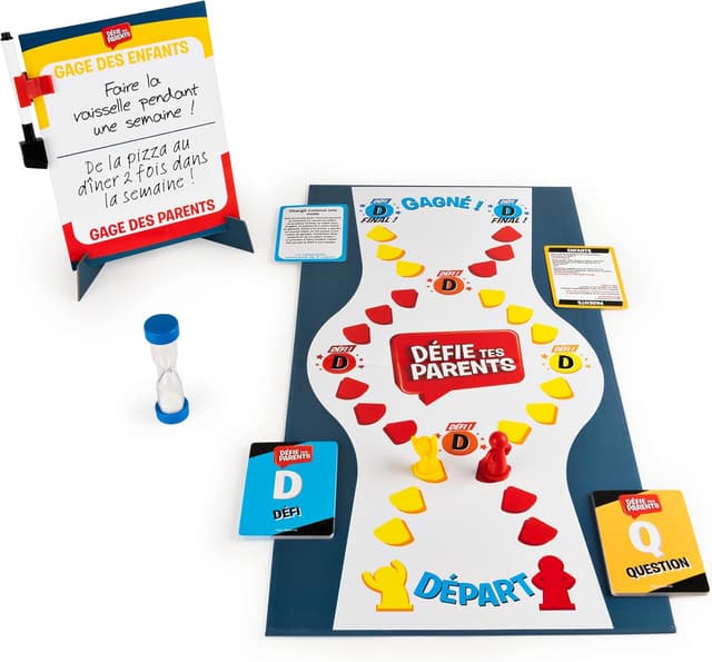 Detalle de Spin Master Games Défie tes Parents – Nouvelle édition du jeu de société parents et enfants