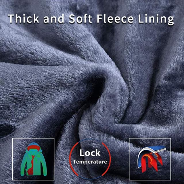 Detalle 2 de R RUNVEL Men’s Waterproof Fleece Jacket 1