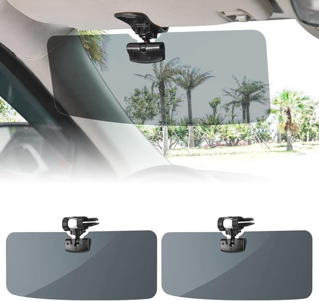 Detalle de JOYTUTUS Sun Visor Extender for SUV (2-Pack) — Polarized UV400 Anti-Glare Car Visor