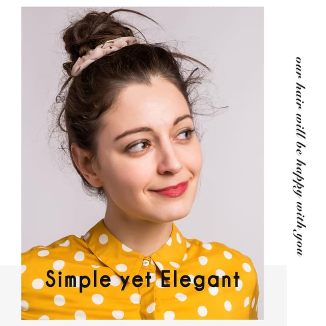 Detalle 2 de Lolalet (8 Stück) Seiden-Scrunchies Haargummis im Satin-Look – 8 Farben für Damen & Mädchen