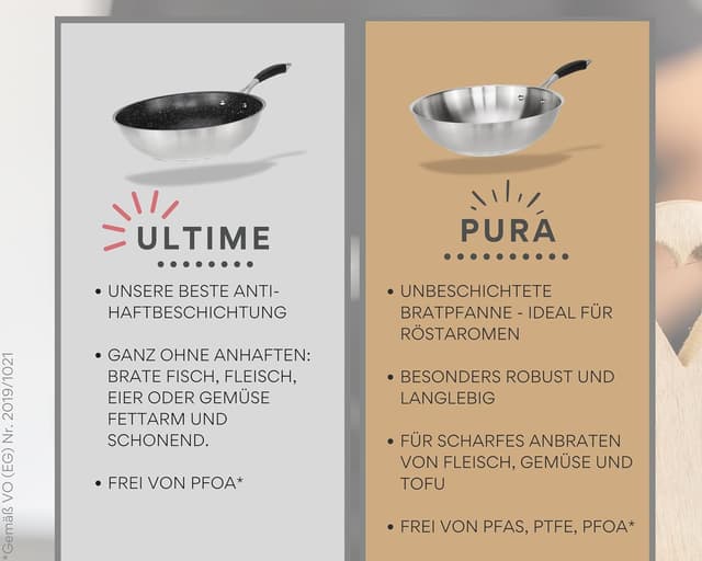 Detalle 2 de DIVORY Edelstahlpfanne 24 cm (18/10) – unbeschichtet, ohne PTFE & PFOA, induktionsgeeignet