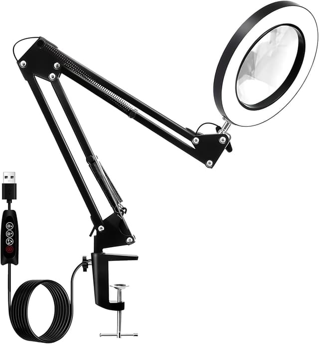 Detalle de 10X Lupe mit Licht und Ständer