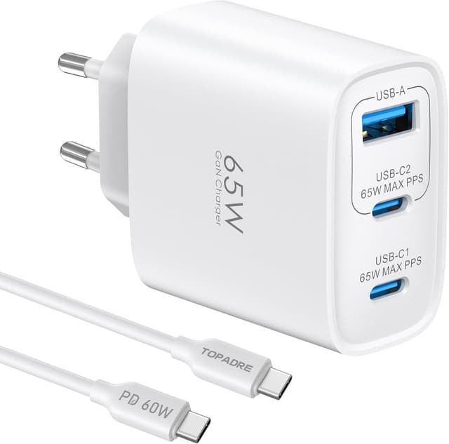 Detalle de USB C Ladegerät 65W 3‑Port